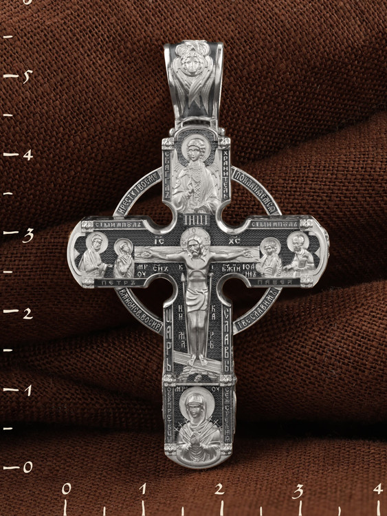 Крест из белого золота