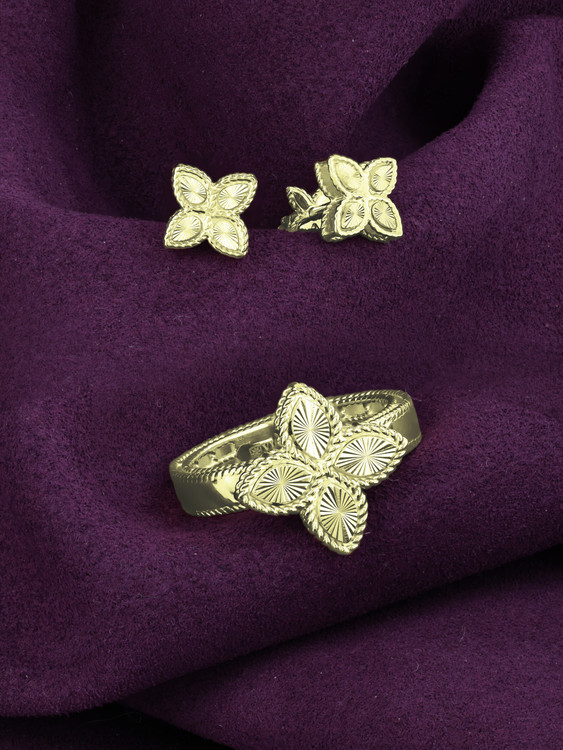 Кольцо из лимонного золота