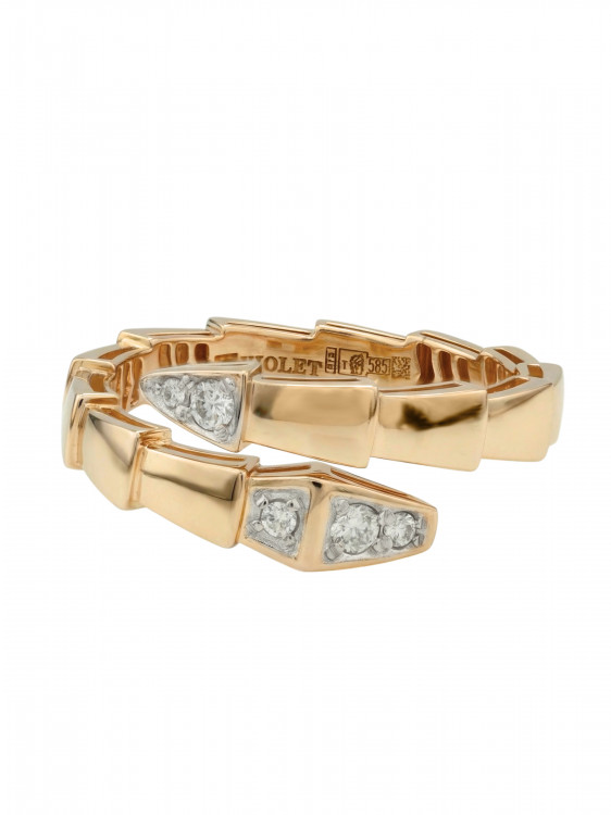 Кольцо из золота c бриллиантами