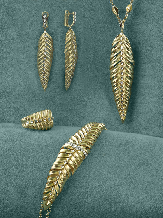 Кольцо из лимонного золота