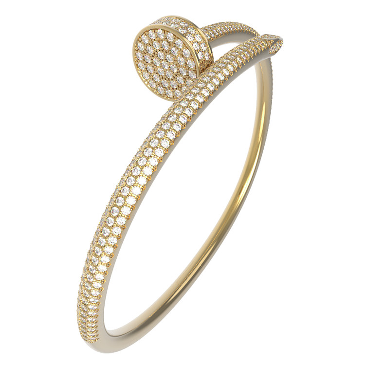 Браслет из лимонного золота c бриллиантами