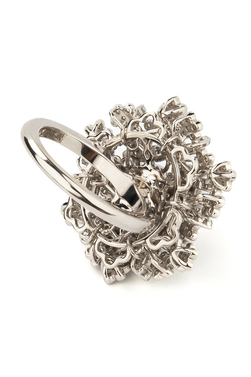 Кольцо из белого золота c бриллиантами