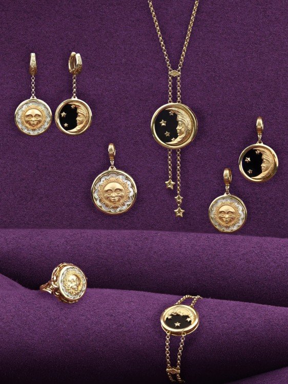 Подвеска из лимонного золота c ониксом