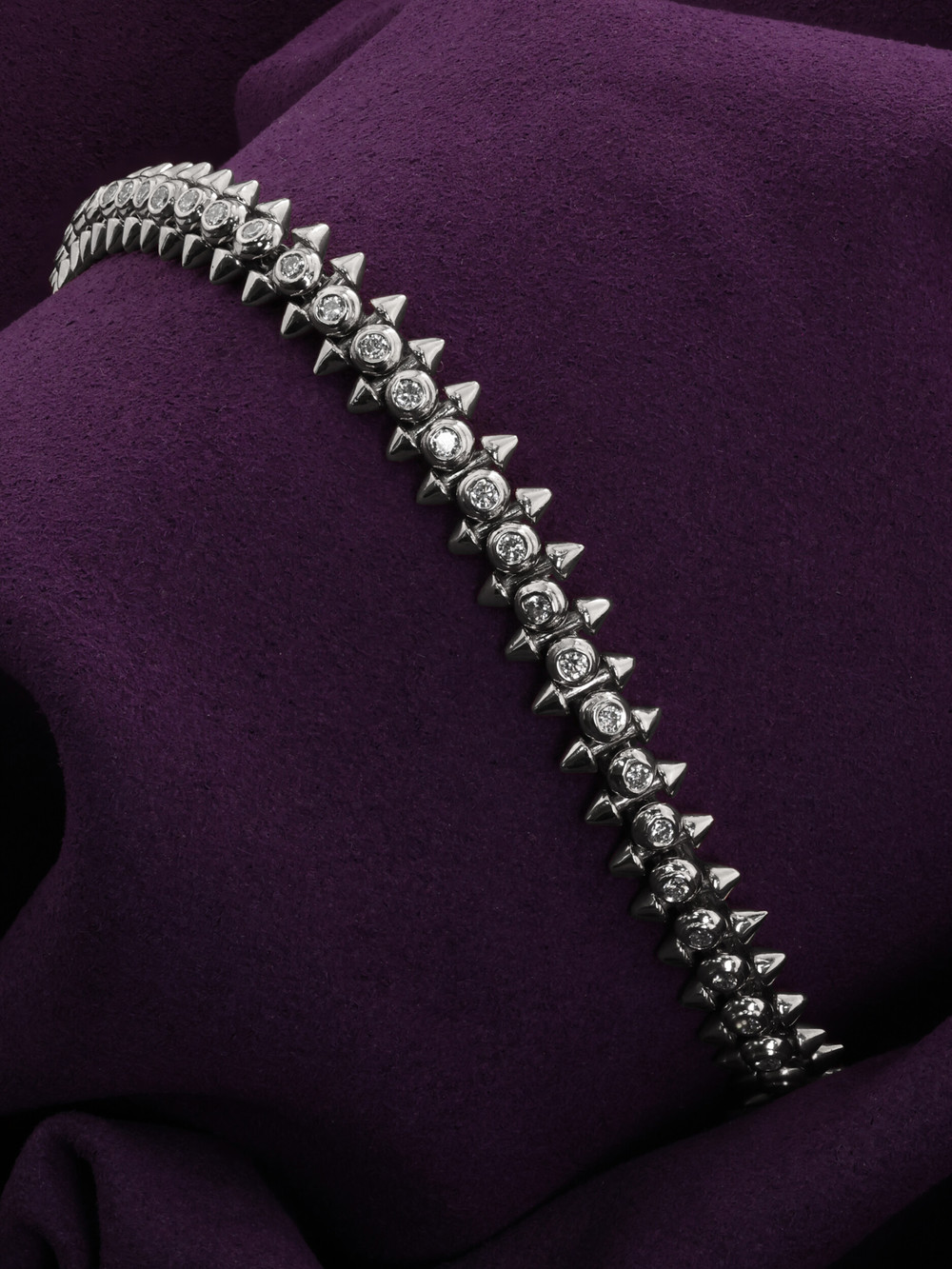 Браслет из белого золота c бриллиантами