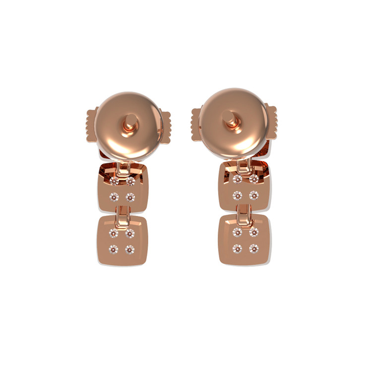 Серьги из золота c бриллиантами