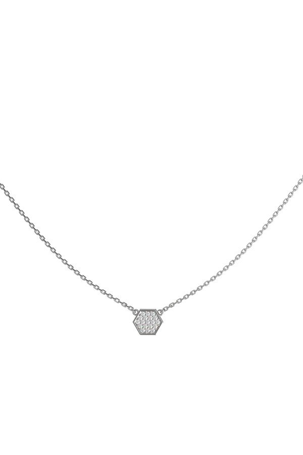 Колье из белого золота c бриллиантами