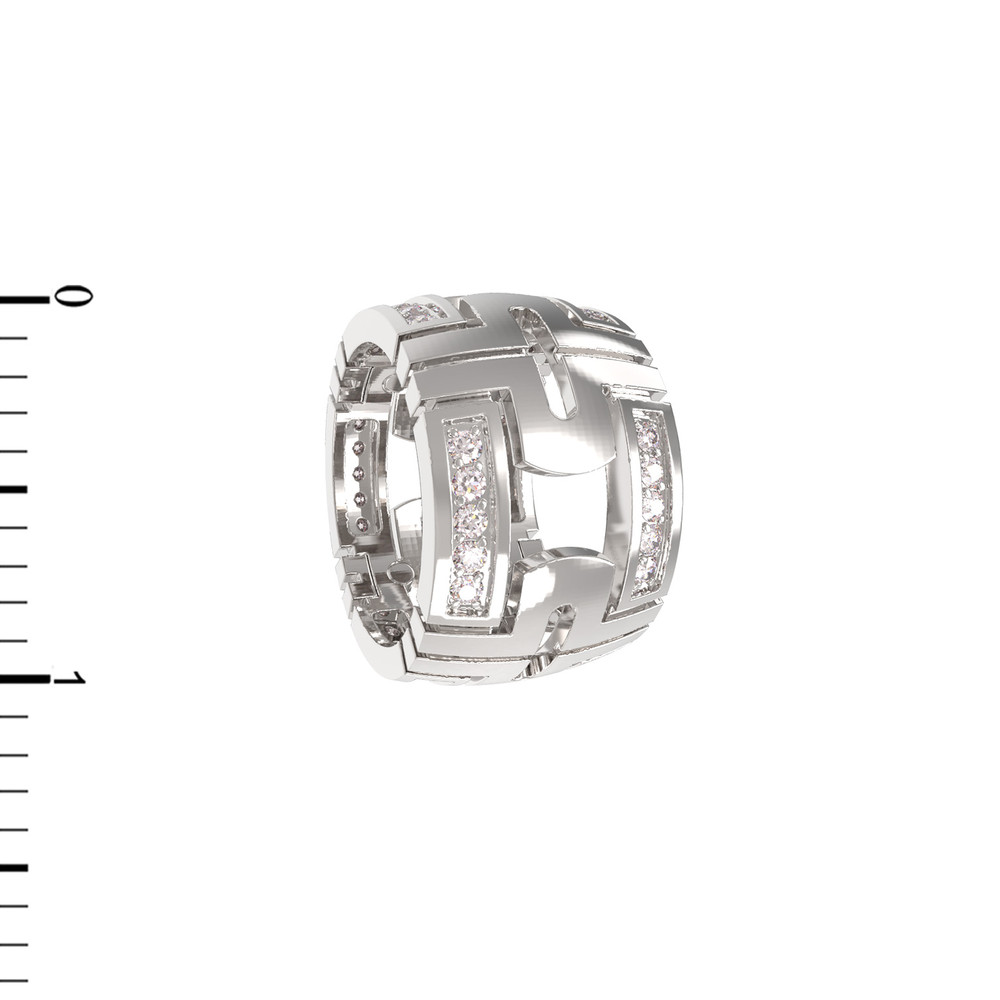 Подвеска из белого золота c бриллиантами