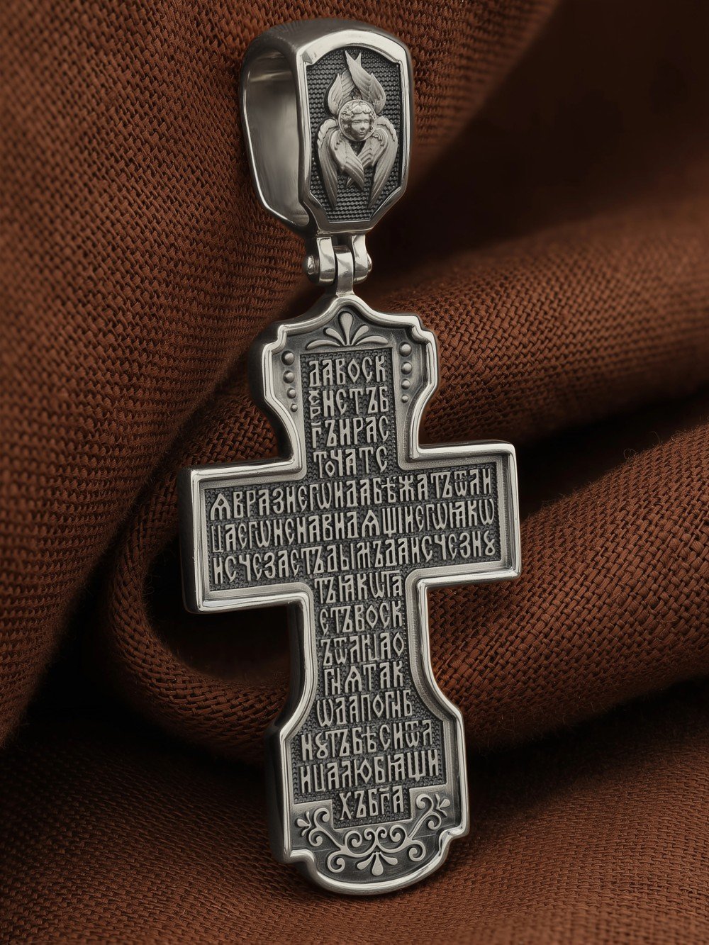 Крест из белого золота