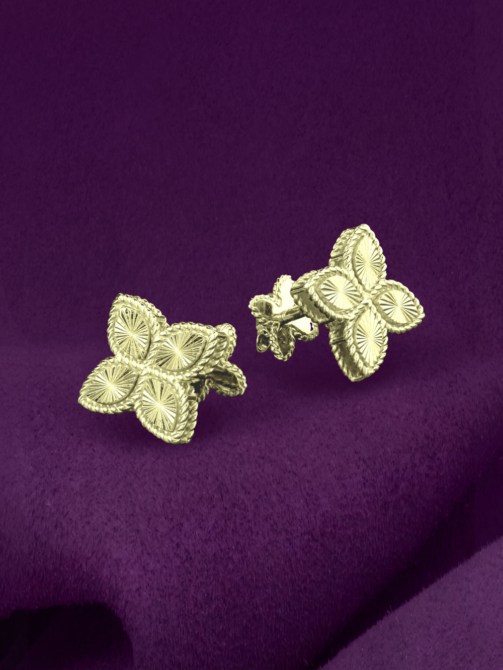 Серьги из лимонного золота