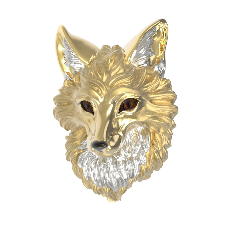 Подвеска из лимонного золота c эмалью