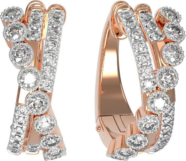 Серьги из золота c бриллиантами