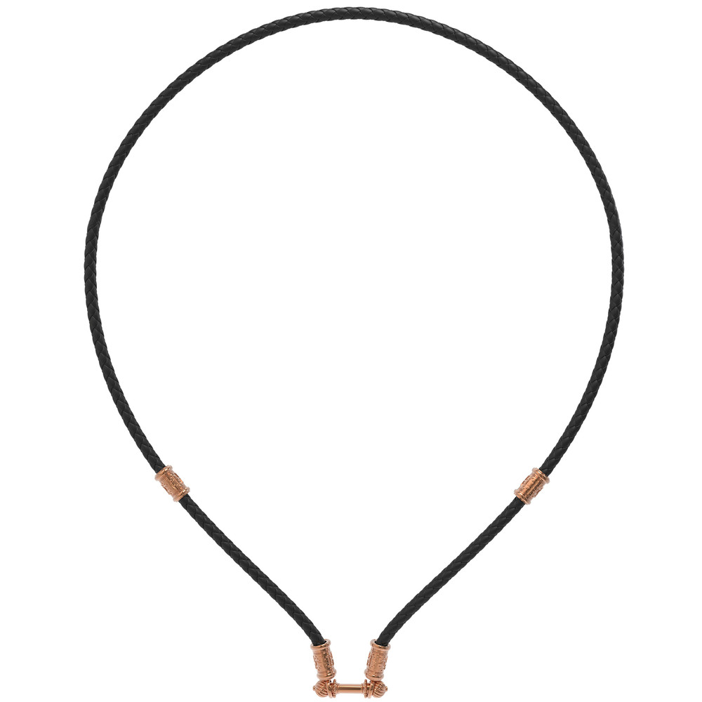 Шнурок кожаный из золота c кожаным шнурком