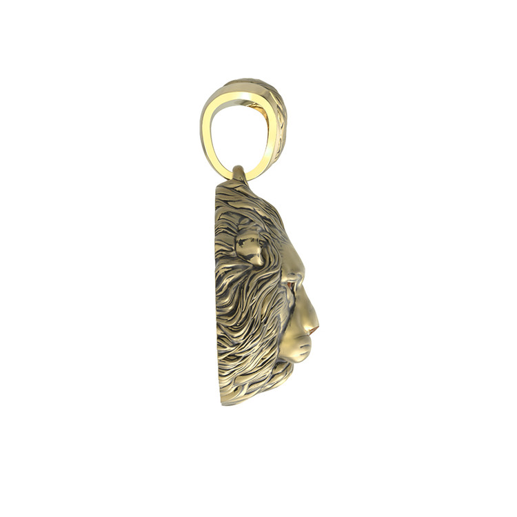 Подвеска из лимонного золота c эмаль