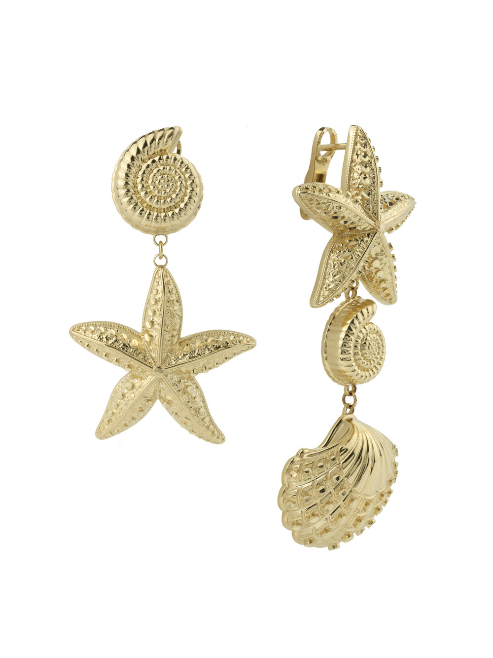 Серьги из лимонного золота