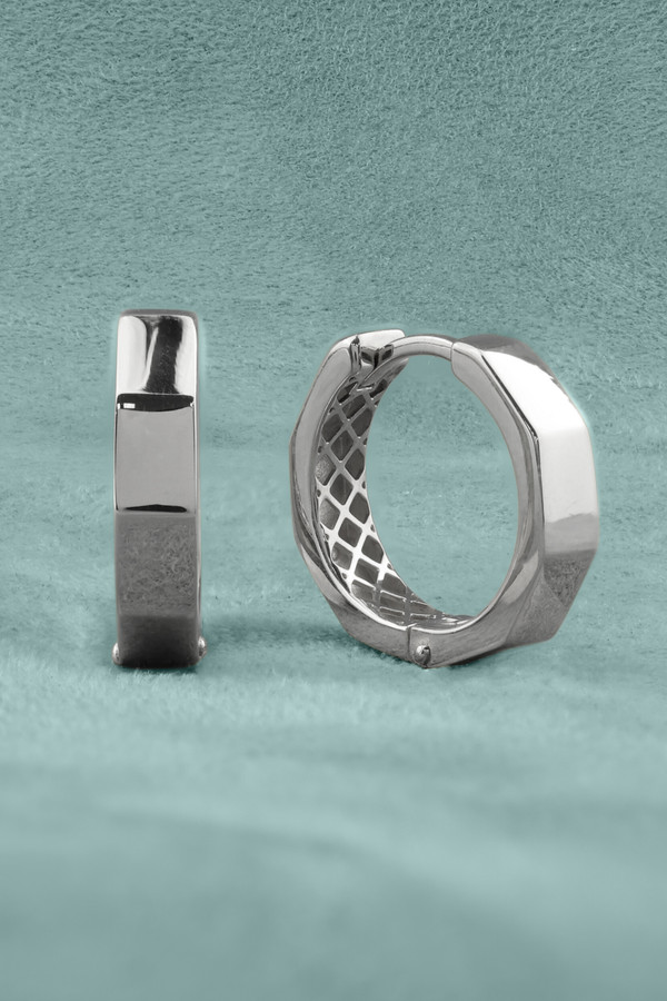 Серьги из белого золота