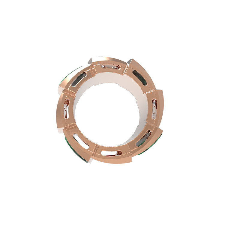 Подвеска из золота c бриллиантами и малахитом