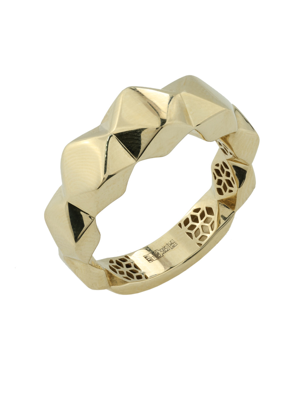 Кольцо из лимонного золота