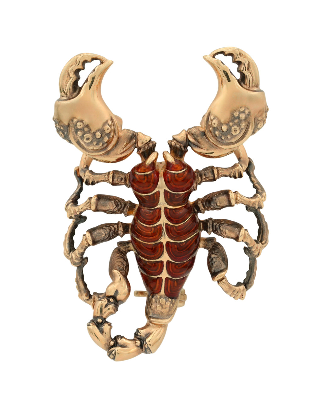 Брошь из золота c эмаль