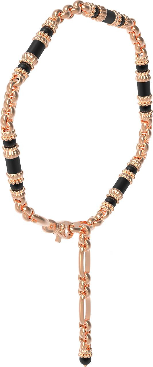 Браслет из золота c ониксом