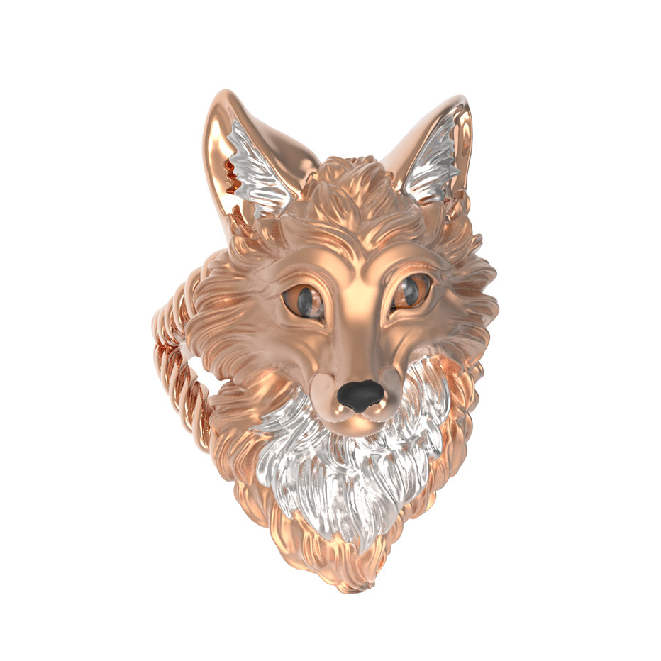 Кольцо из золота c эмалью