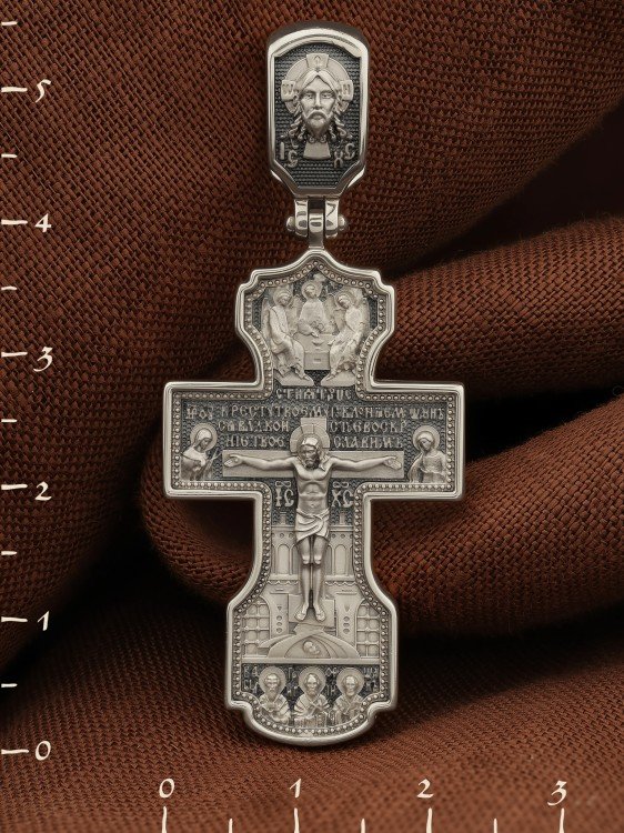 Крест из белого золота