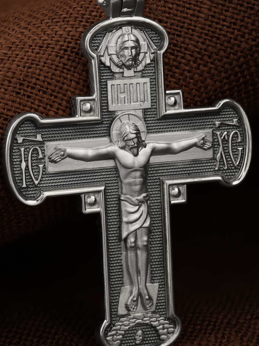 Крест из белого золота