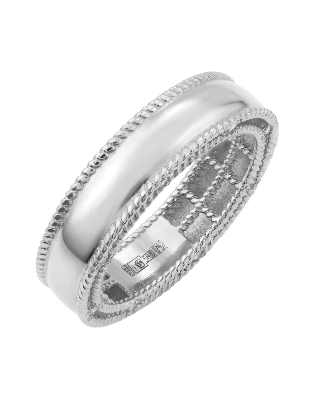 Кольцо из белого золота c бриллиантами