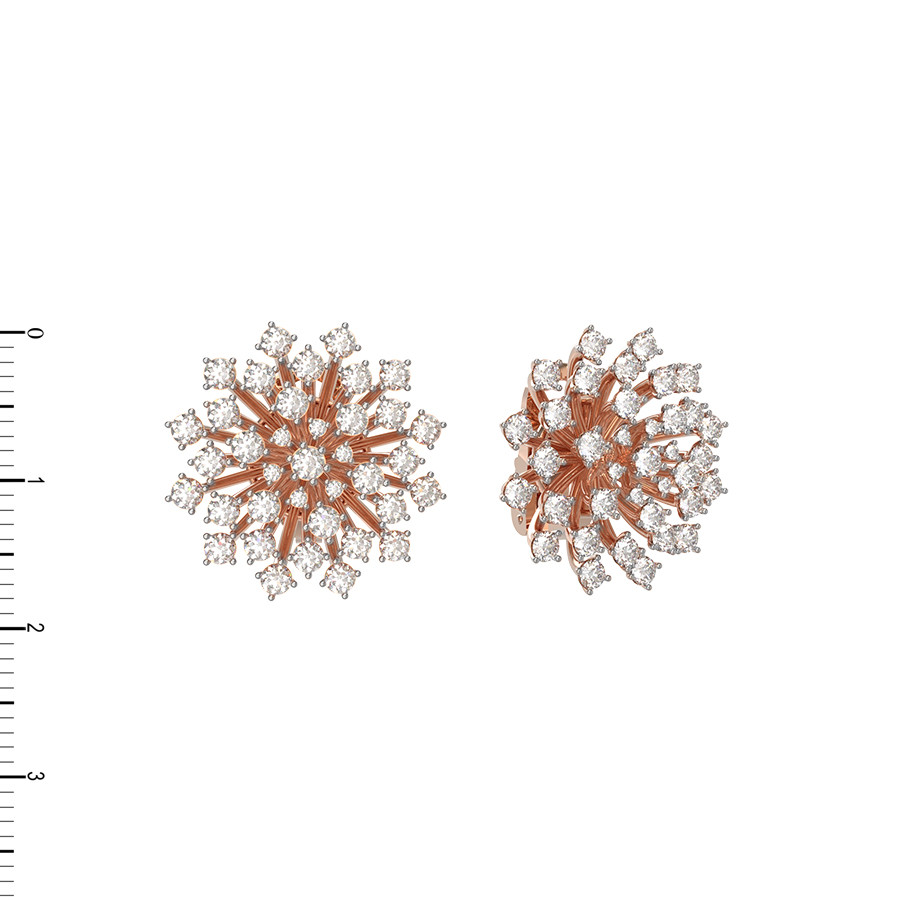 Серьги из золота c бриллиантами
