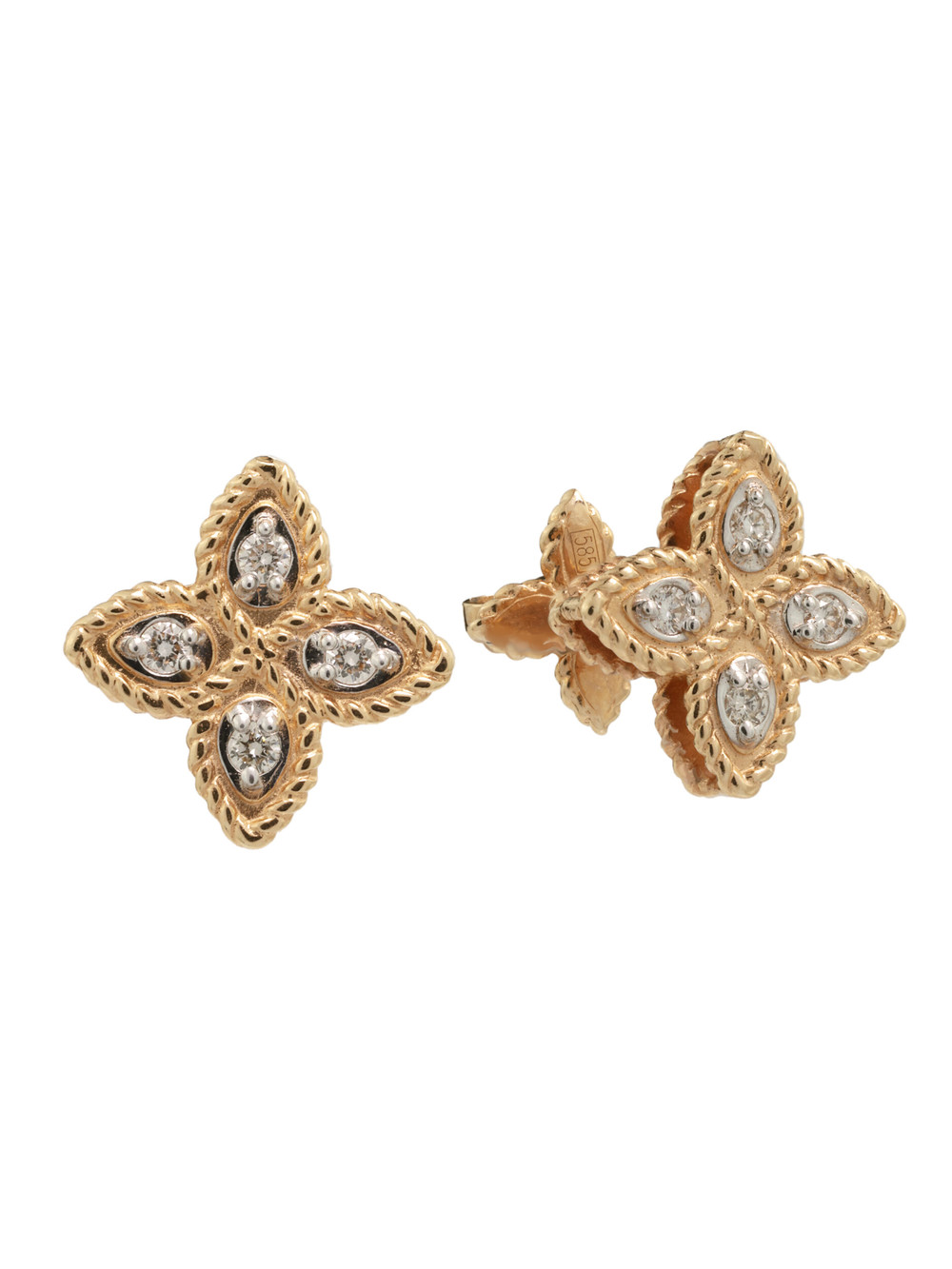 Серьги из золота c бриллиантами