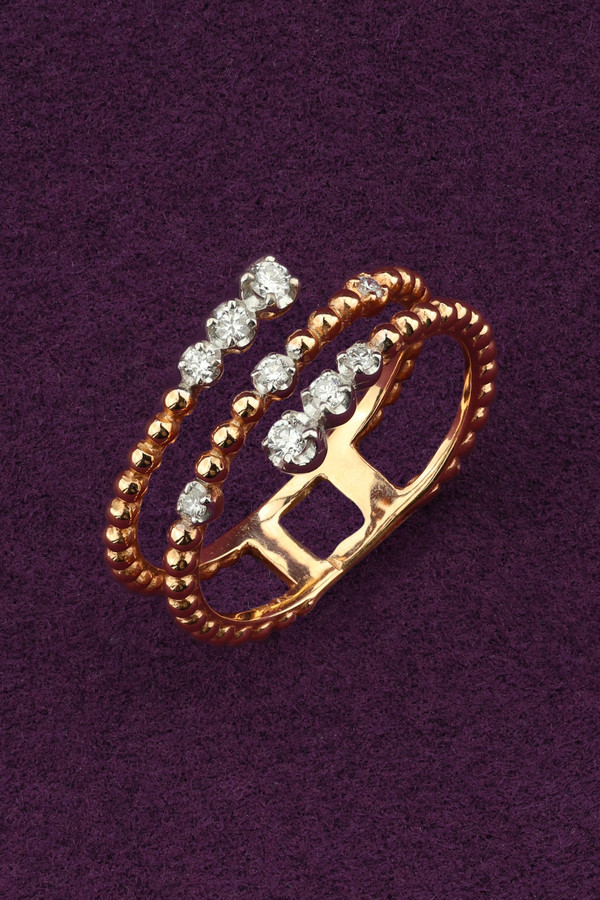 Кольцо из золота c бриллиантами