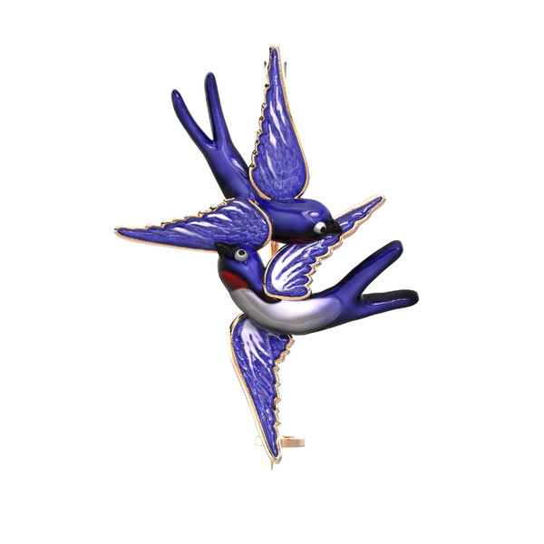 Брошь из золота c эмалью