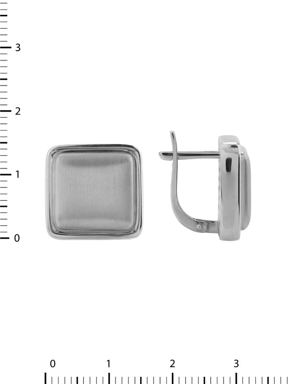 Серьги из белого золота