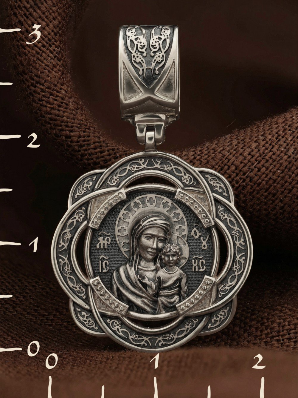 Образок из белого золота