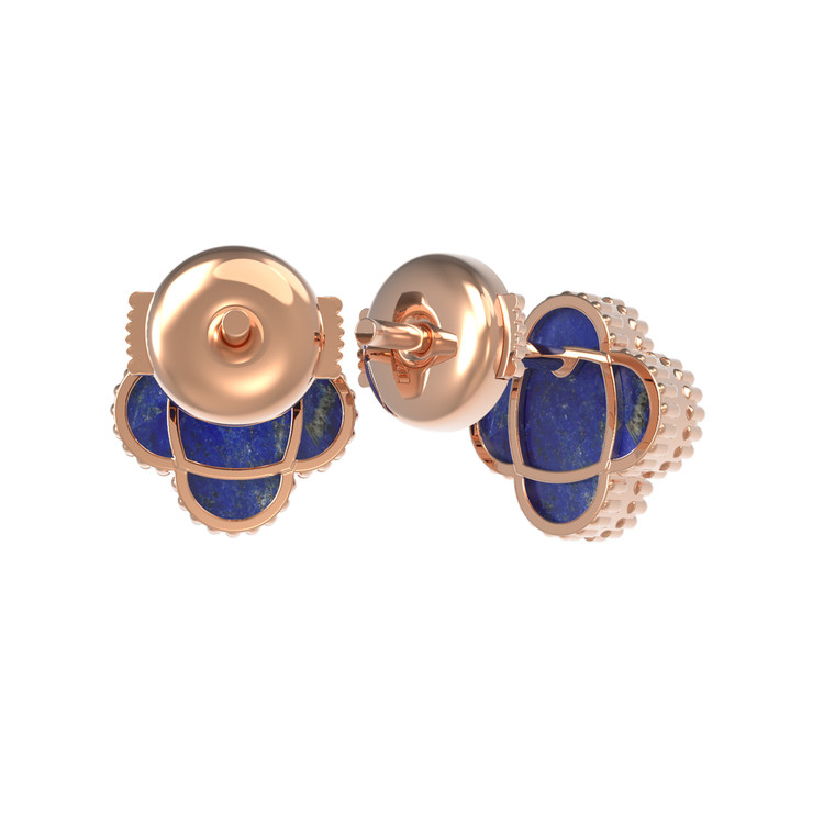 Серьги из золота c лазуритом