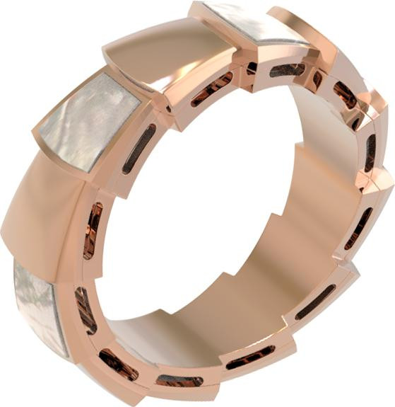 Кольцо из золота c перламутром