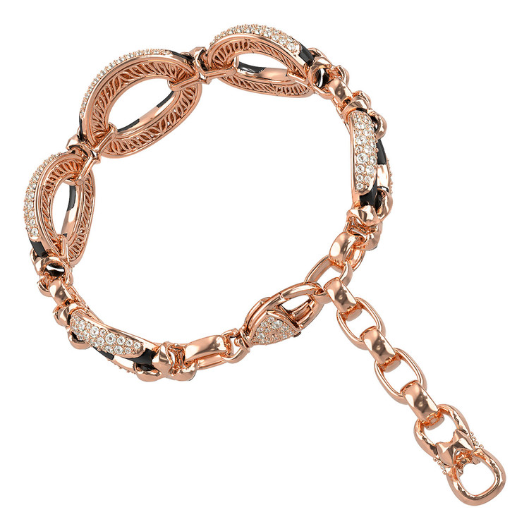 Браслет из золота c бриллиантами и ониксом