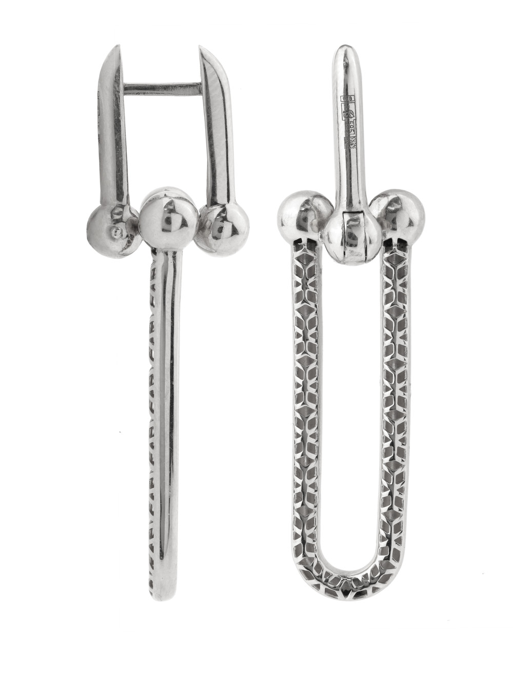 Серьги из белого золота