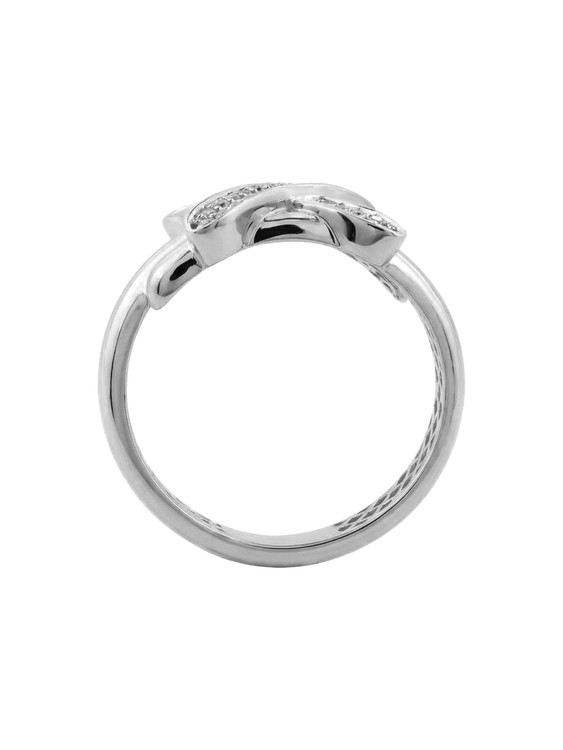 Кольцо из белого золота c бриллиантами