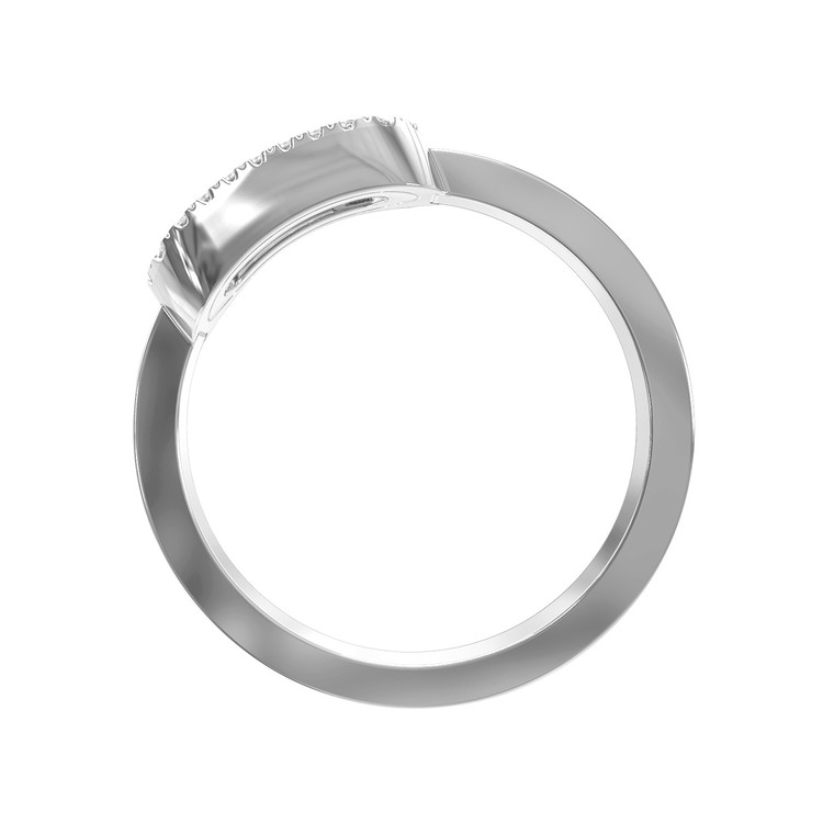 Кольцо из белого золота c бриллиантами