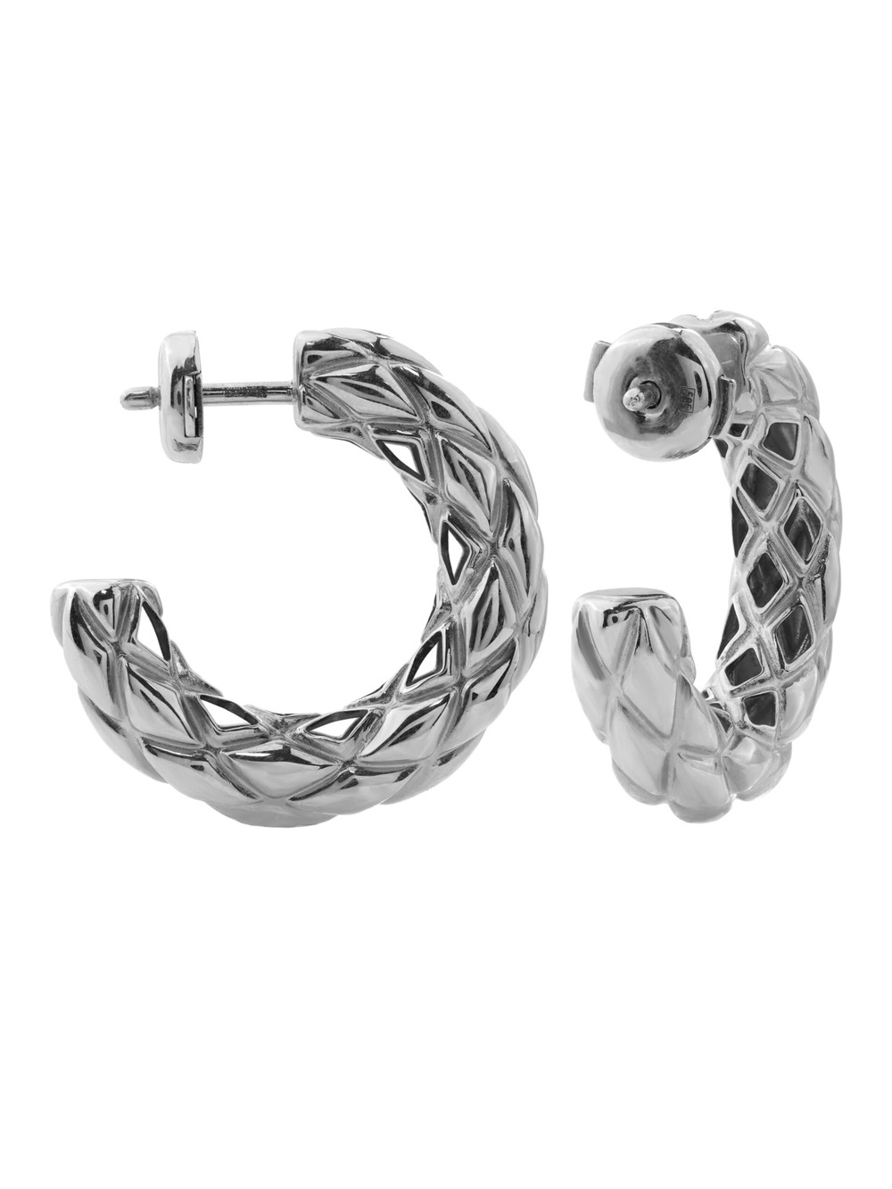 Серьги из белого золота