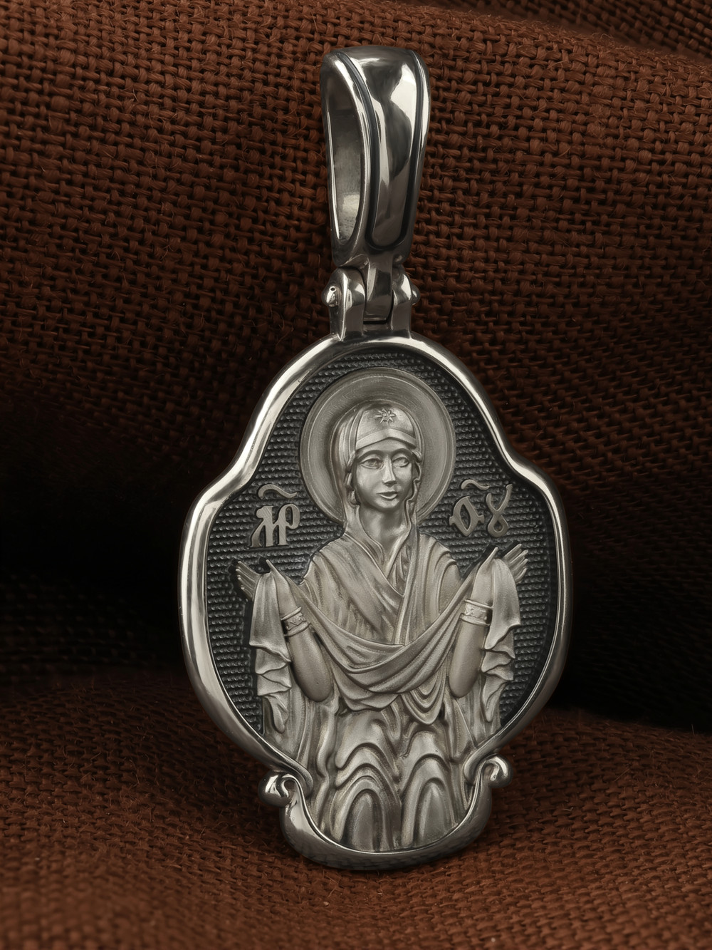 Образок из белого золота