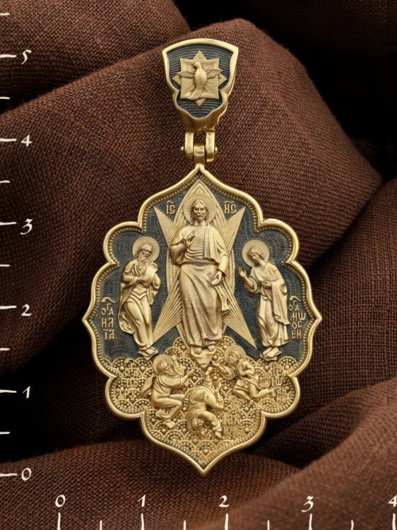 Образок из лимонного золота