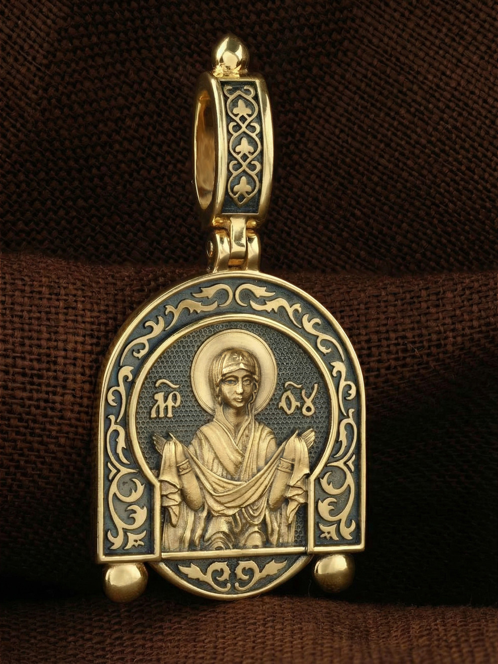 Образок из лимонного золота