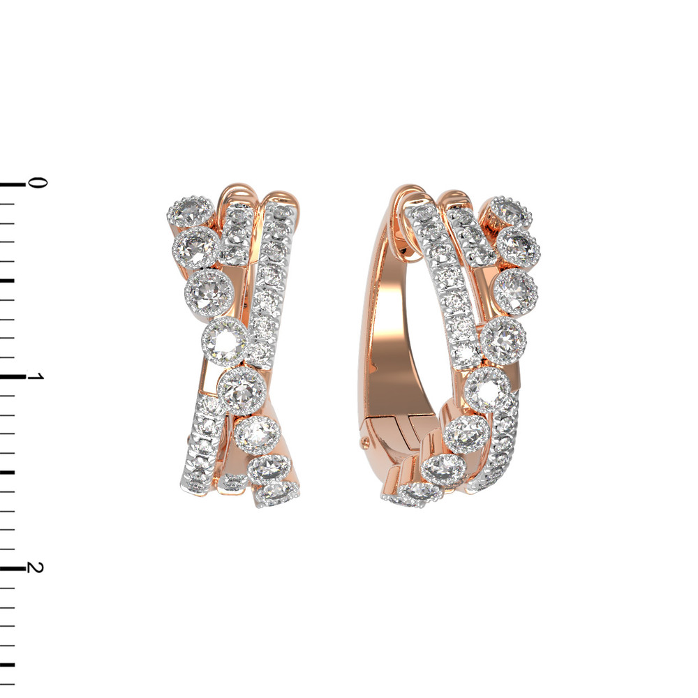 Серьги из золота c бриллиантами