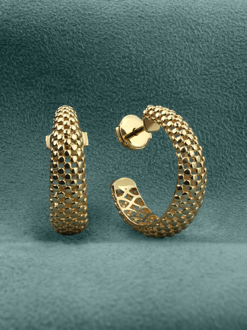 Серьги из лимонного золота