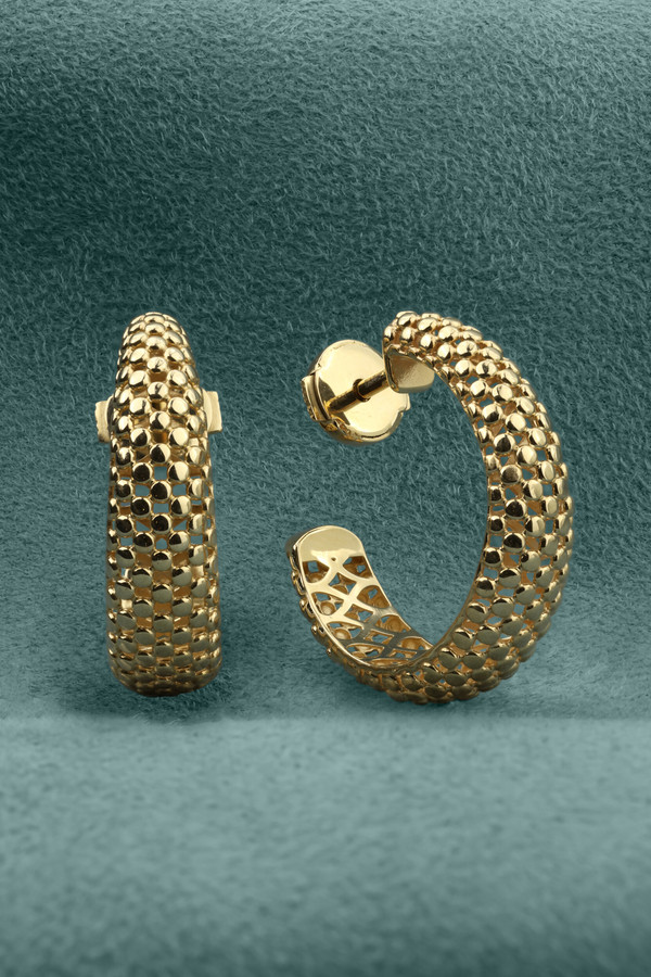 Серьги из лимонного золота