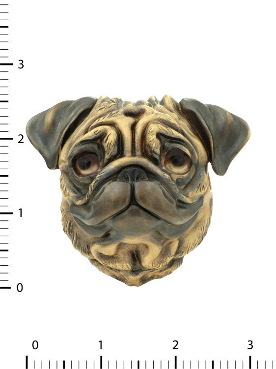 Подвеска из лимонного золота c эмаль