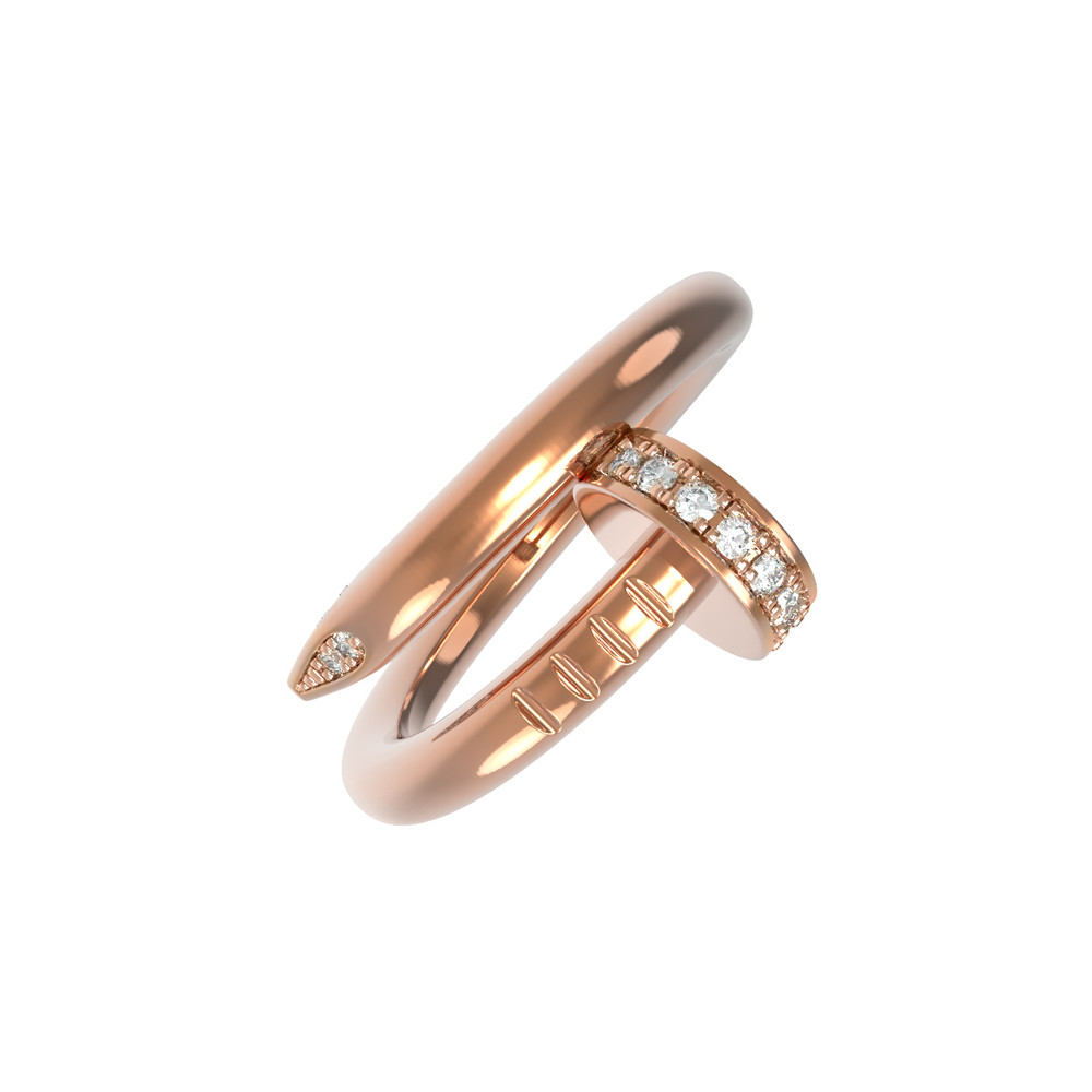 Кольцо из золота c бриллиантами