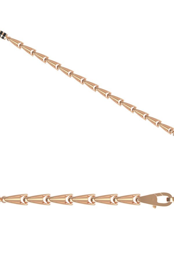 Цепь из золота c эмаль