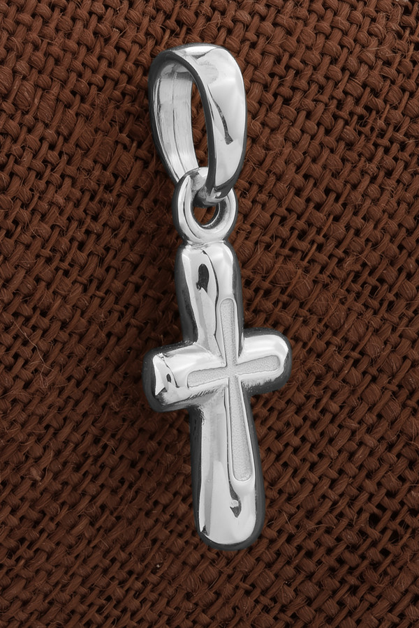 Крест из белого золота